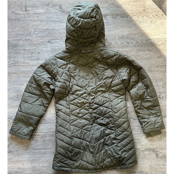 Columbia Girls Medium (10/12) Green Hooded Omni-Heat Winter Jacket - Picture 4 of 4